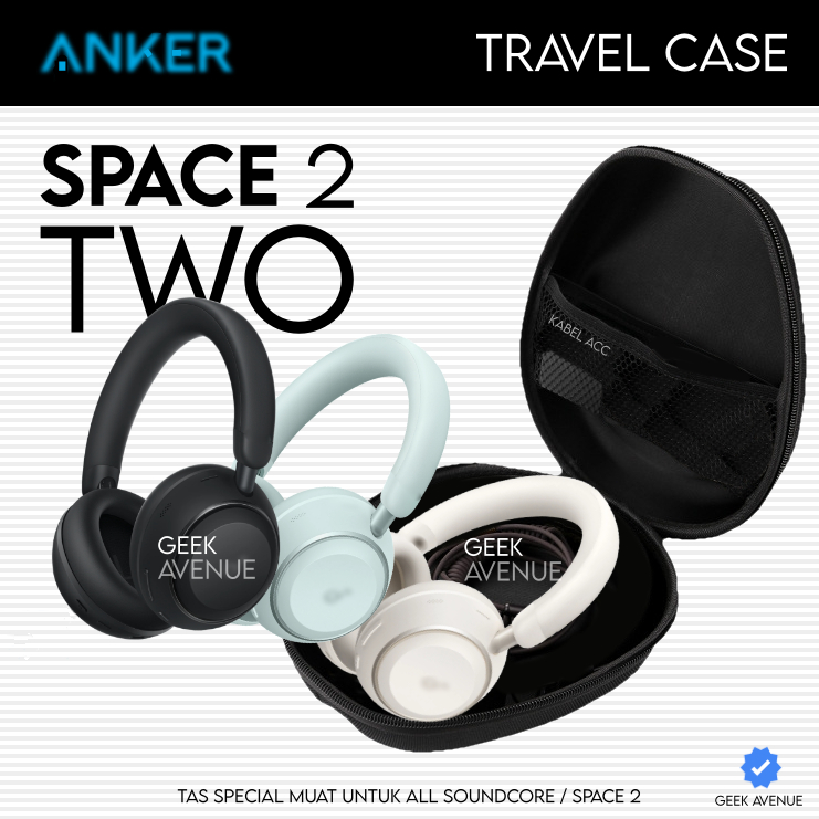 Soundcore Space 2 หูฟังกระเป๋า - Space Two Sound Core ชุดหูฟัง Protector Ank er ANC ได้เช่นกัน Q20i 