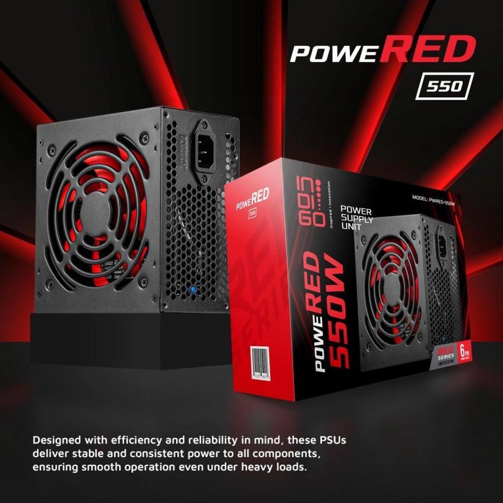 PSU INDIGO POWERED 550 WATT 6 PIN / หน่วยจ่ายไฟ INDIGO POWERED 550 WATT 6PIN