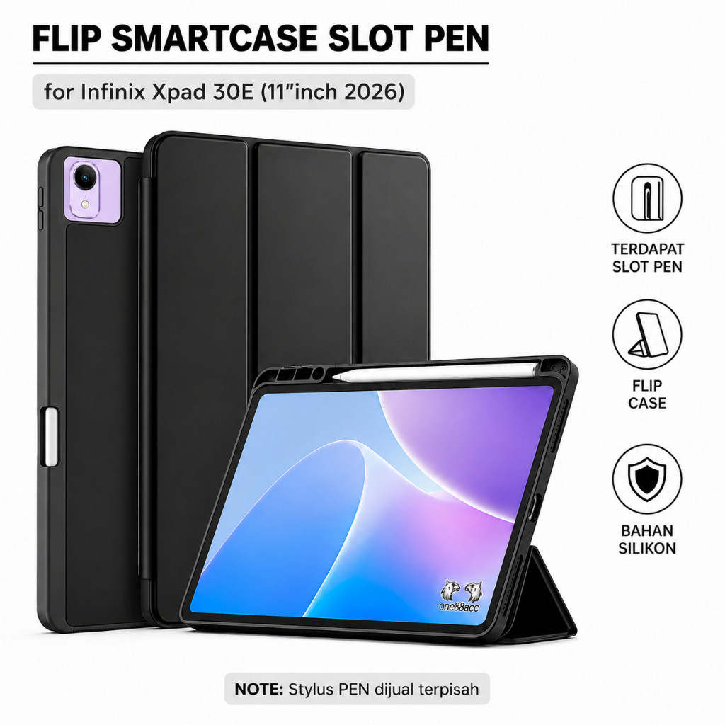 Smartcase Slot Pen Infinix Xpad 30E 11 นิ้ว 2026 / เคส infinix xpad 30e / ปลอก infinix xpad 30e / so