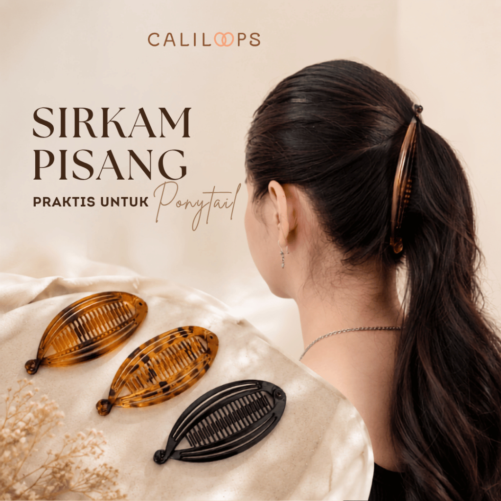 Loonary Banana Hair Clip Plain Hair Comb Womens Banana Clip Accessories สไตล์เกาหลี Jedai Ciela
