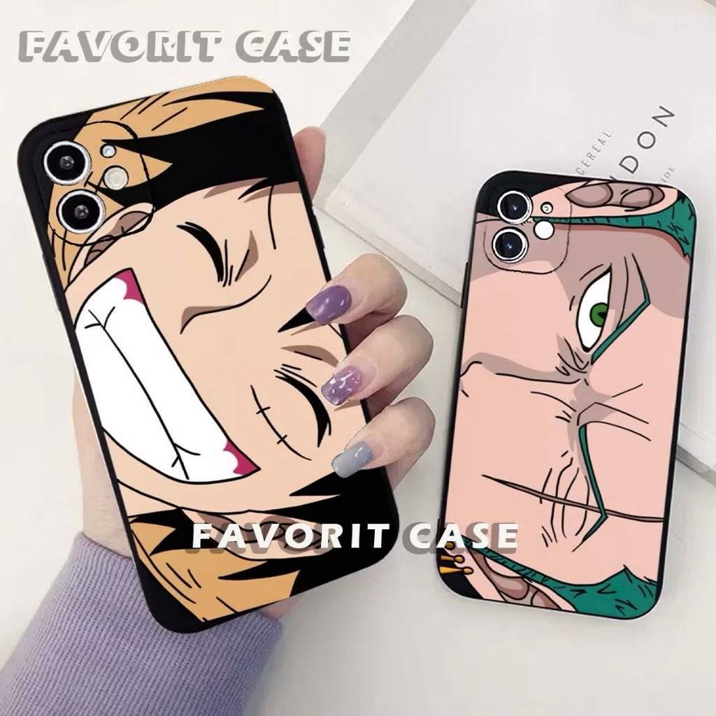 Xiaomi Redmi 15 Soft Case Motif One Piece Luffy Zoro Mugiwara Rona 017 018 สีดําน่ารักปลอกซิลิโคนขอบ