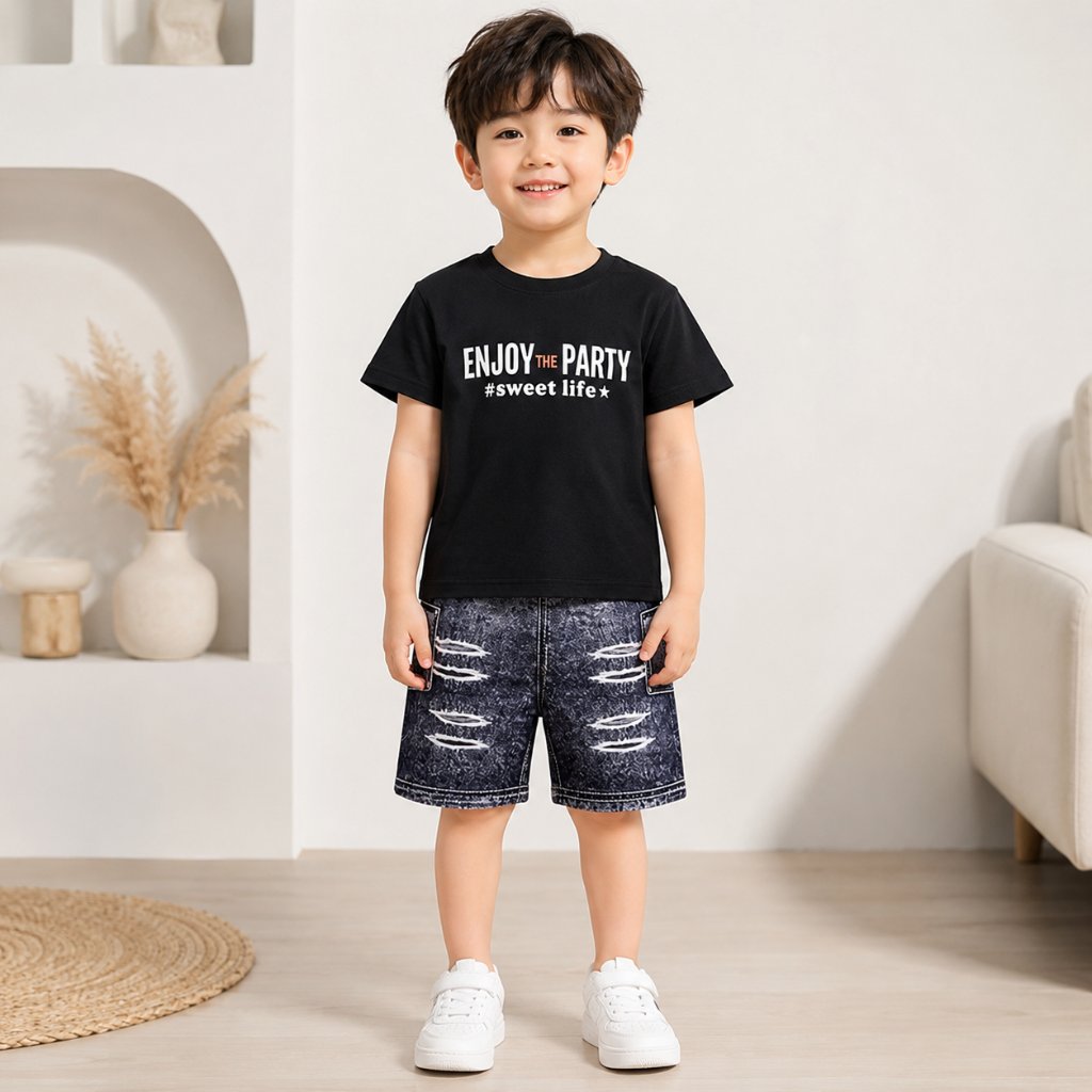 ENJOY PARTY CAT KIDS SUIT