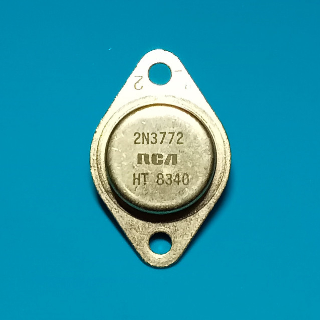 RCA 2N3772 ทรานซิสเตอร์พลังงานซิลิโคน NPN กําลังสูง 20A 60V TO-3 เดิม