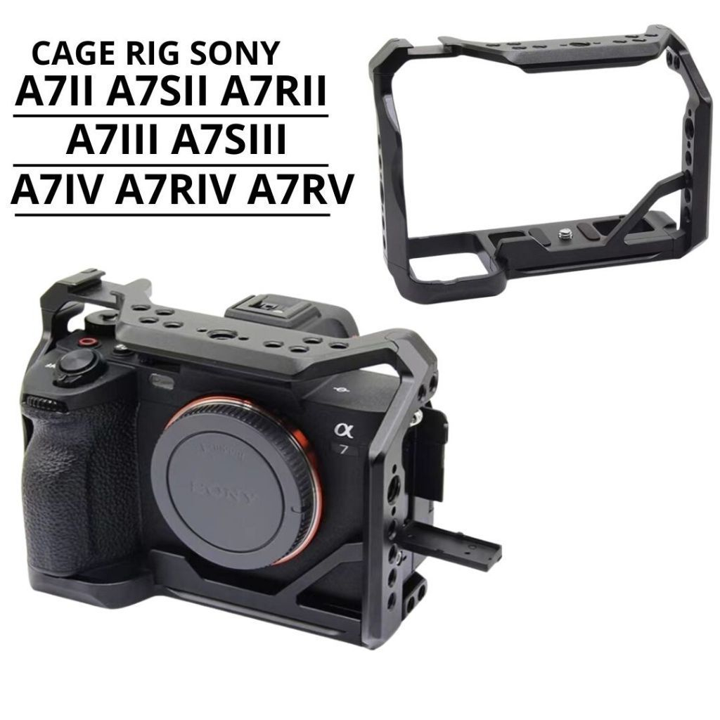 กรง Rig Sony A7II A7SII A7RII A7III A7IV A7RIV A7RV วงเล็บสนับสนุนผู้ถืออุปกรณ์เสริม