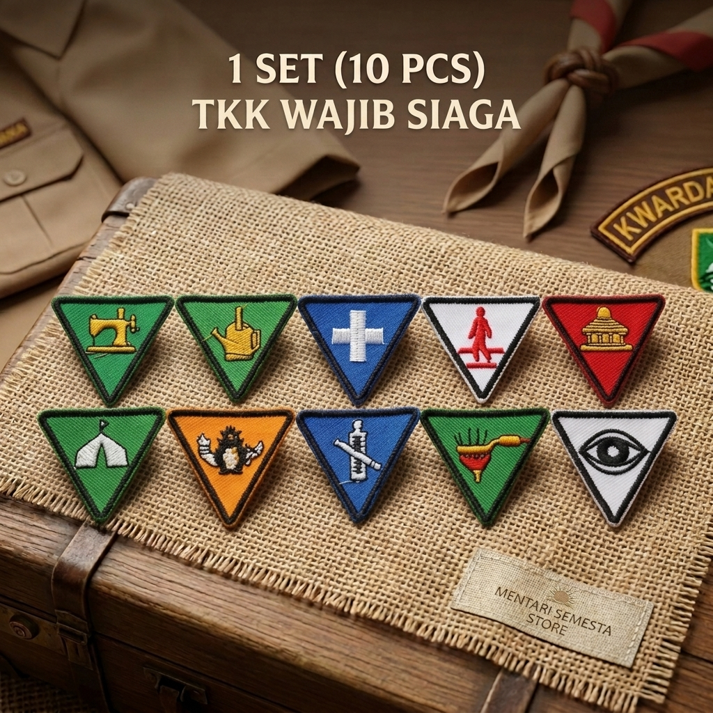 TKK Bet ชุดป้ายทักษะพิเศษเย็บปักถักร้อย SIAGA 10 ชิ้น