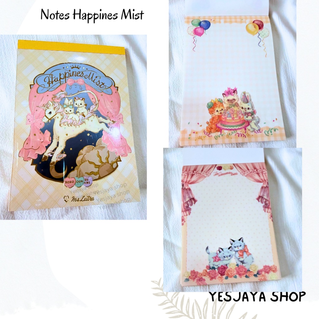 {+Freebies} Notes Happines Mist / Memopad Unicorn Oh Some