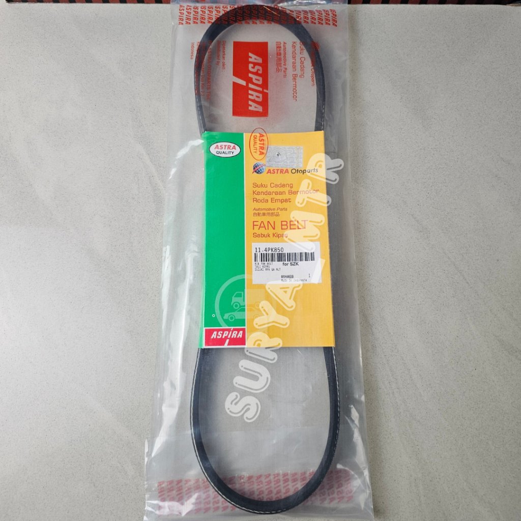 VAN FAN BELT KATANA AC APV 4PK850 ASPIRA 171-4PK850