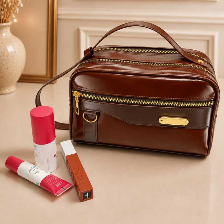 Q&D Elora Glossy Bag – กระเป๋าถือ 2 Way สําหรับผู้หญิงระดับพรีเมียม