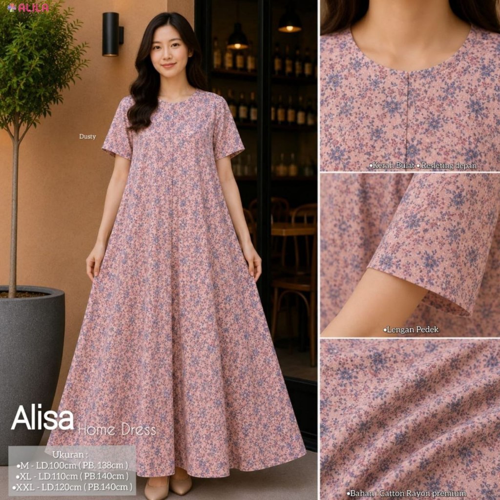 HQ ALISA HOME DRESS เสื้อผ้าผู้หญิงจาก ALILa FASHION STORE