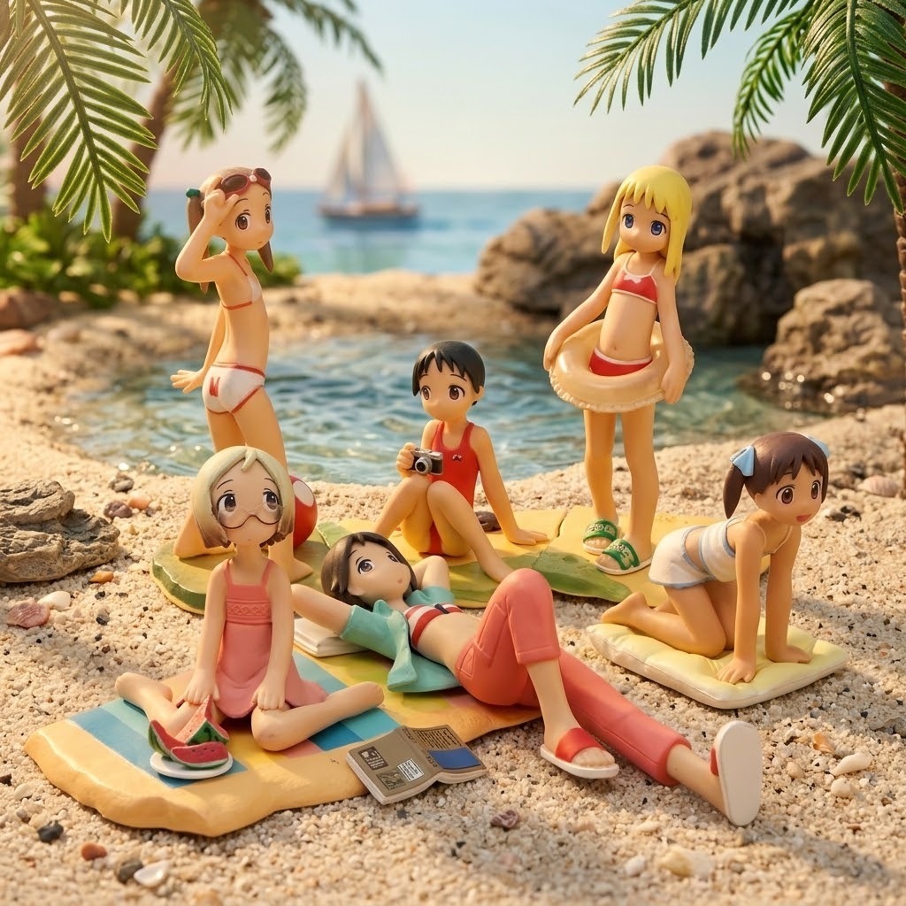 ICHIGO MASHIMARO ANIME FIGURE SWIMSUIT GIRLS TADAIMA GASHAPON