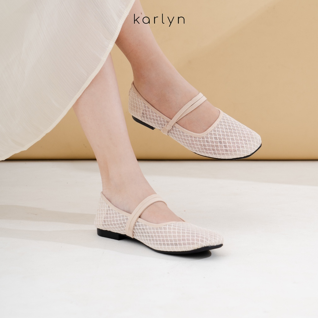 Karlyn Regina รองเท้าส้นแบนบัลเล่ต์ผู้หญิงเกาหลี