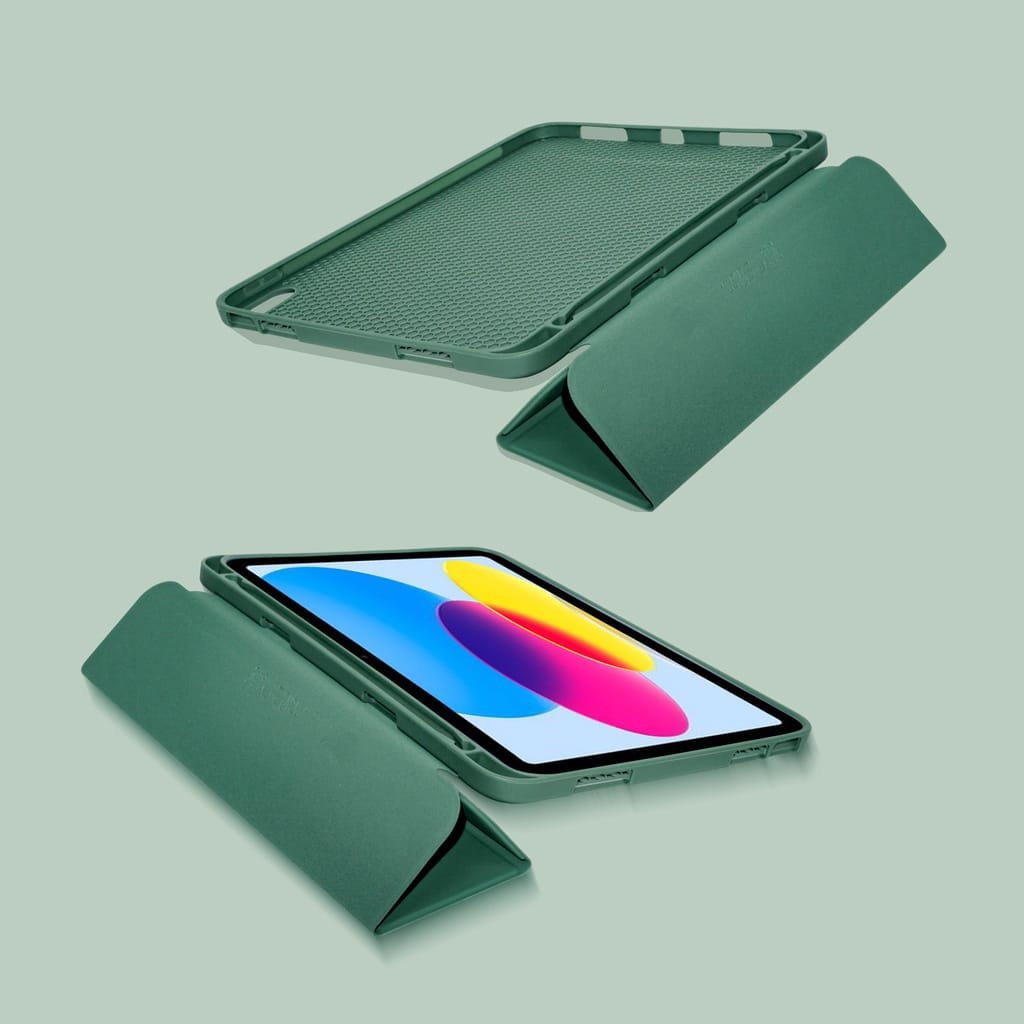 เคส FS Infinix XPad 20/30E ปกหนังสืออัจฉริยะ ปากกาสล็อตล็อคอัตโนมัติแบบพับได้