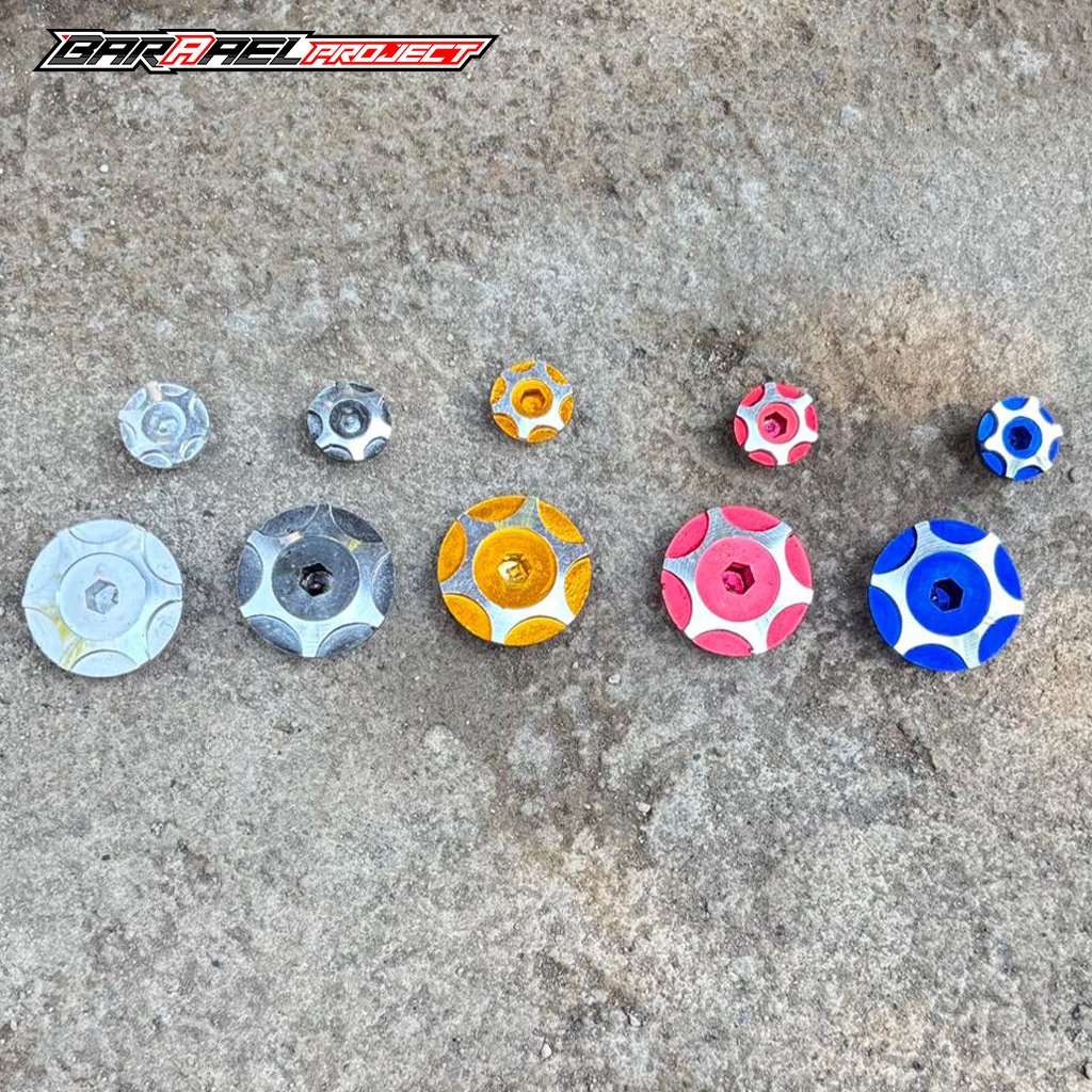 ฝาครอบสลักเกลียวแม่เหล็ก CRF 150L CB150R CBR150 ชุดเดียว TRG 5 สี Variants