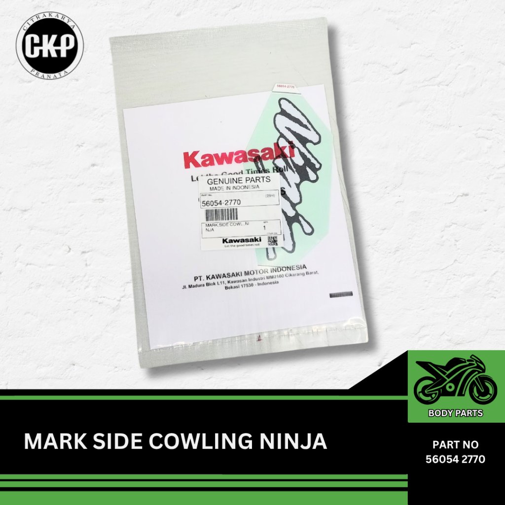 Kawasaki ZX-25R / ZX-25RR Side Cowling Sticker Original Kawasaki อะไหล่แท้ 56054-2770