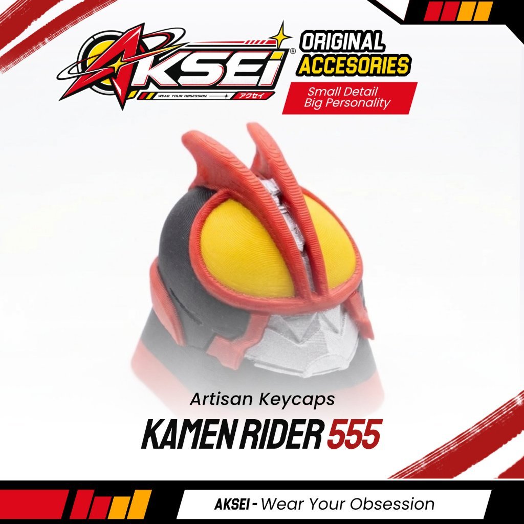 Artisan Keycap Kamen Rider 555 Faiz Custom Mechanical Keyboard อุปกรณ์เสริมสําหรับเล่นเกมอะนิเมะคอลเ