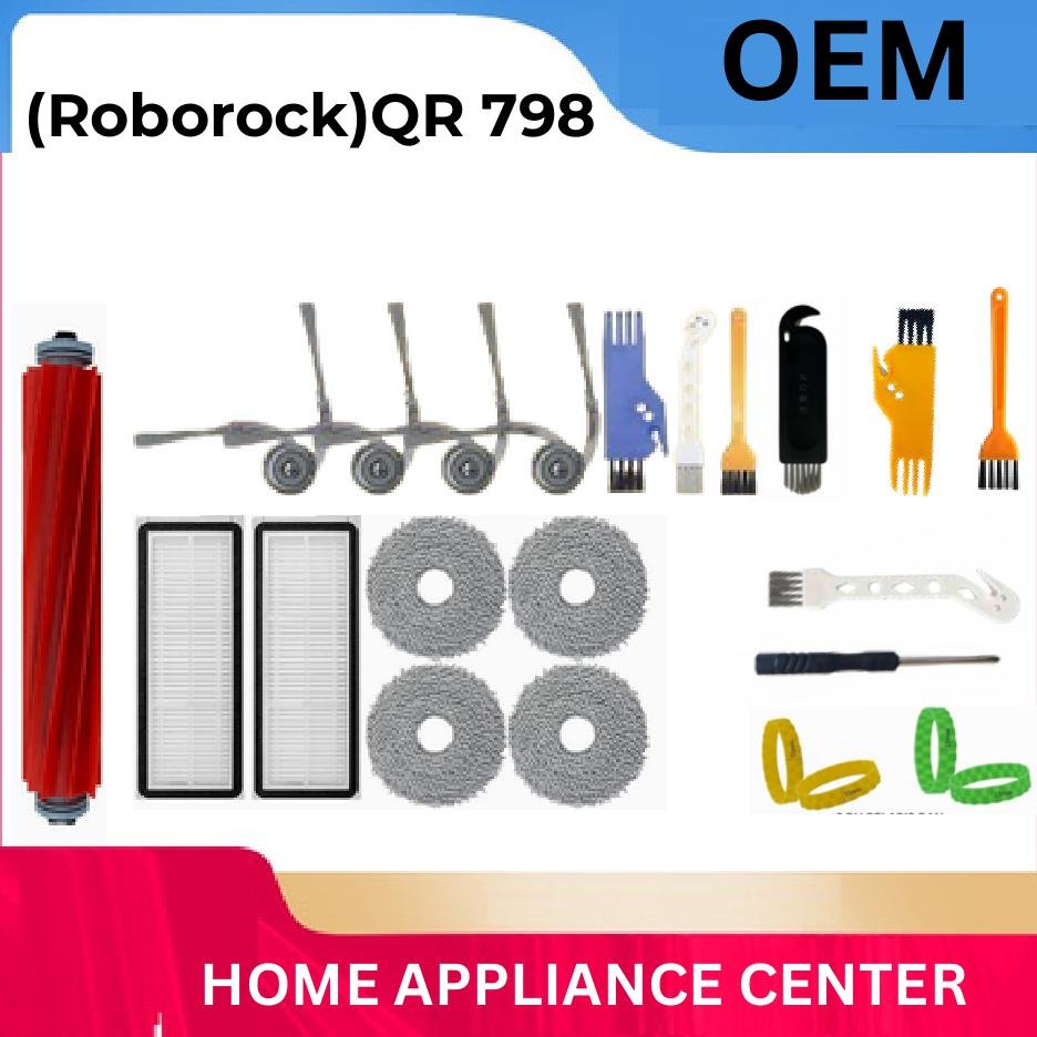 QR 798 roborock QR798 mop filter mainbrush sidebrush ถุงเก็บฝุ่น