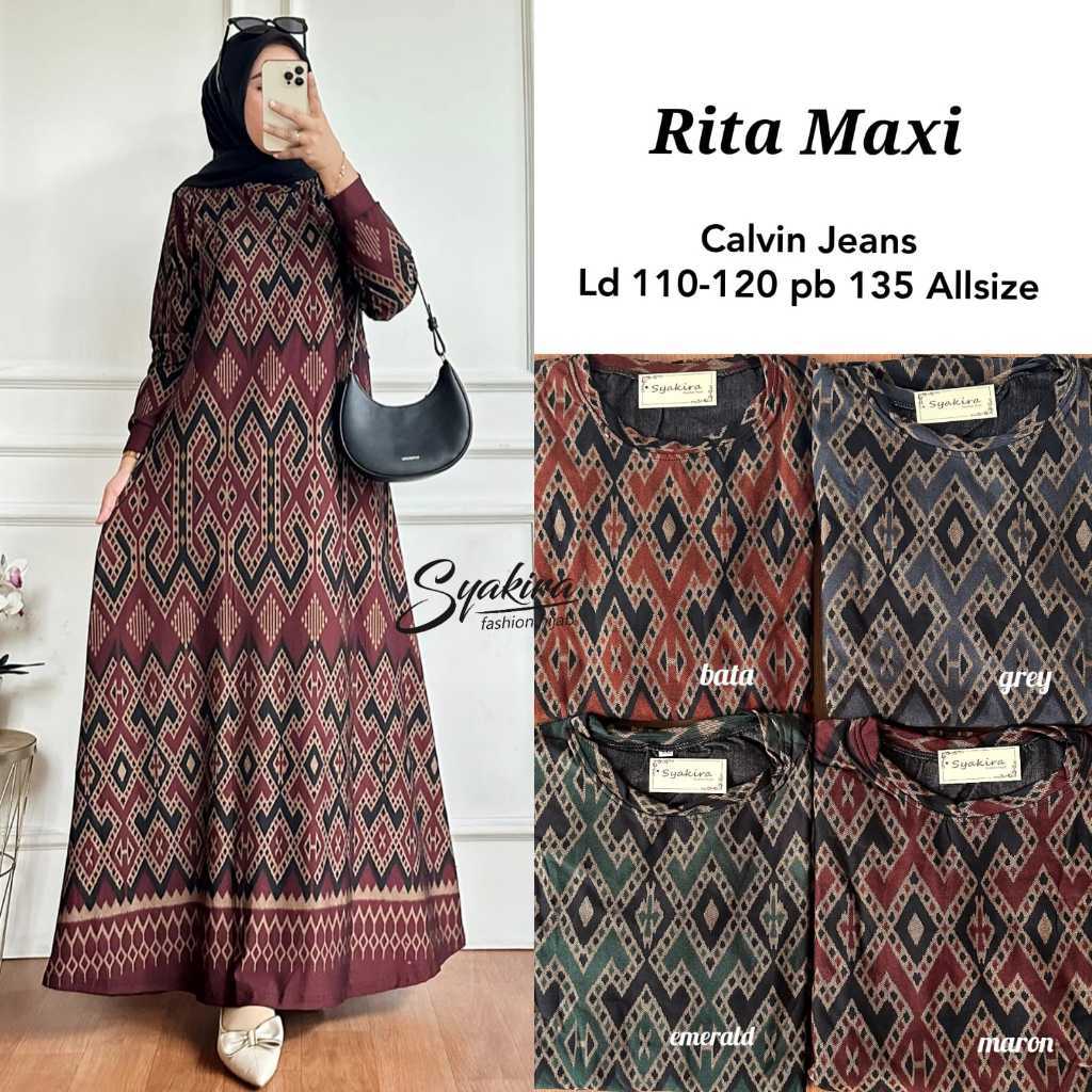 HQ เสื้อผ้าผู้หญิง RITA MAXI จาก syYAKIRA FASHION STORE