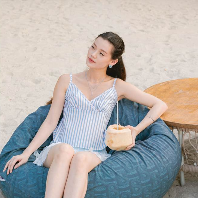 Peach Poppy JONNA Basic Top - เสื้อกล้ามสไตล์ซัมเมอร์ลุคเกาหลี