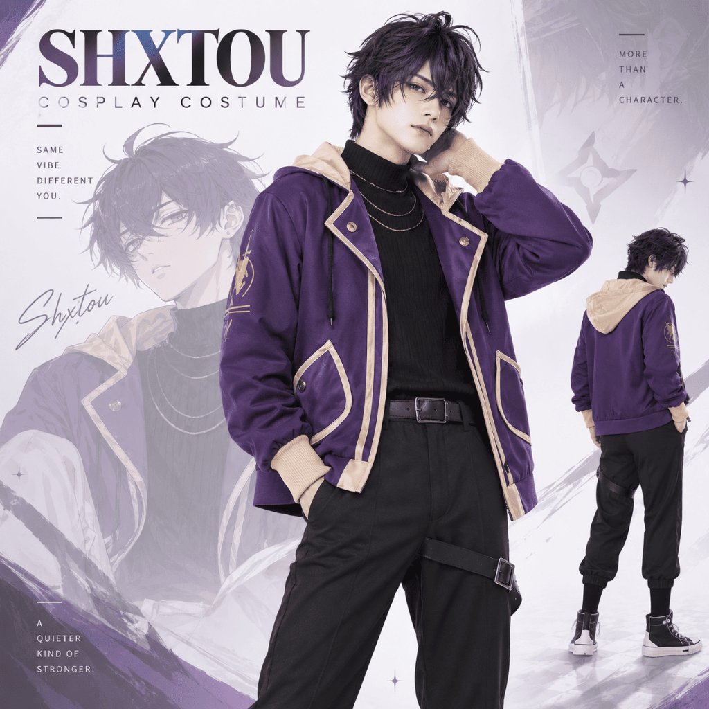 เสื้อแจ็คเก็ตเสื้อกันหนาวคอสเพลย์ Vtuber Shxtou Shoto