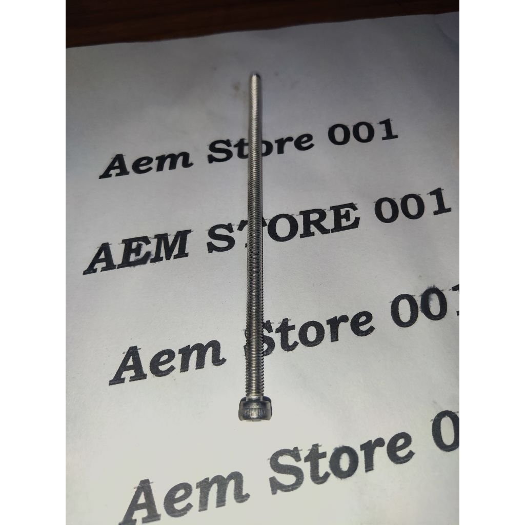 Bolt L M4 x 70 (7ซม.) สแตนเลส 304 A2-70