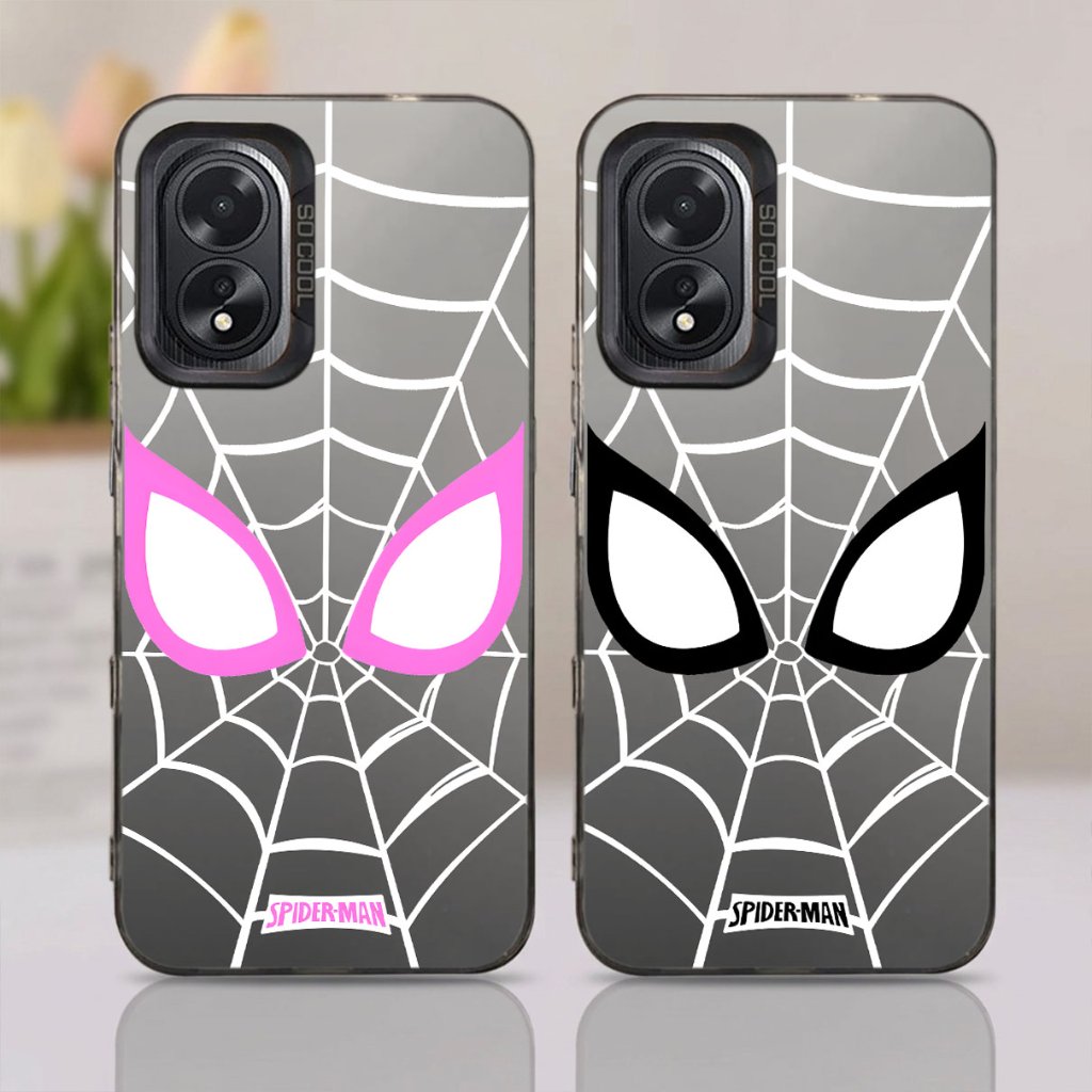 N44 กรณี OPPO series ใช้งานร่วมกับ spider man motif สําหรับปลอก hp OPPO a18 a38 a31 a37 a39 a52 a53 