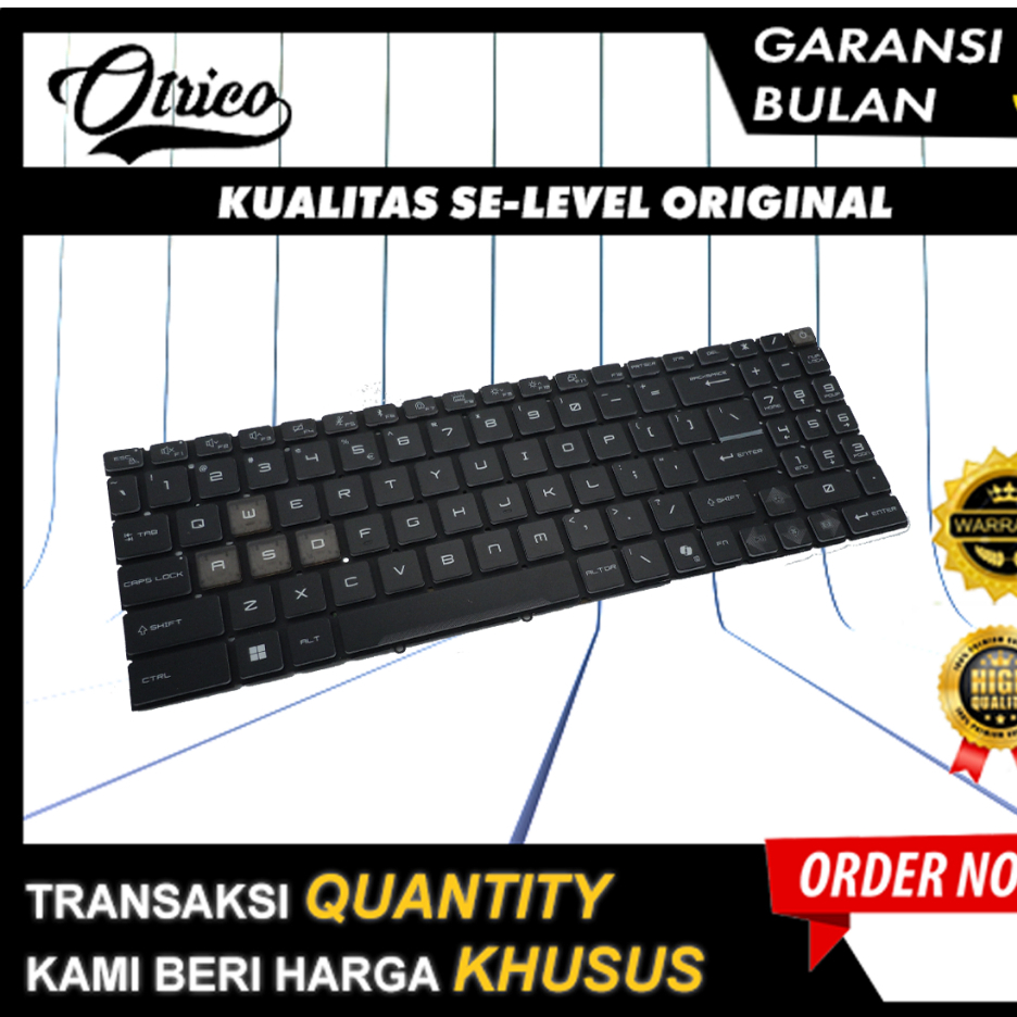 คีย์บอร์ดสําหรับ MSI Cyborg 15-A12 Backlite