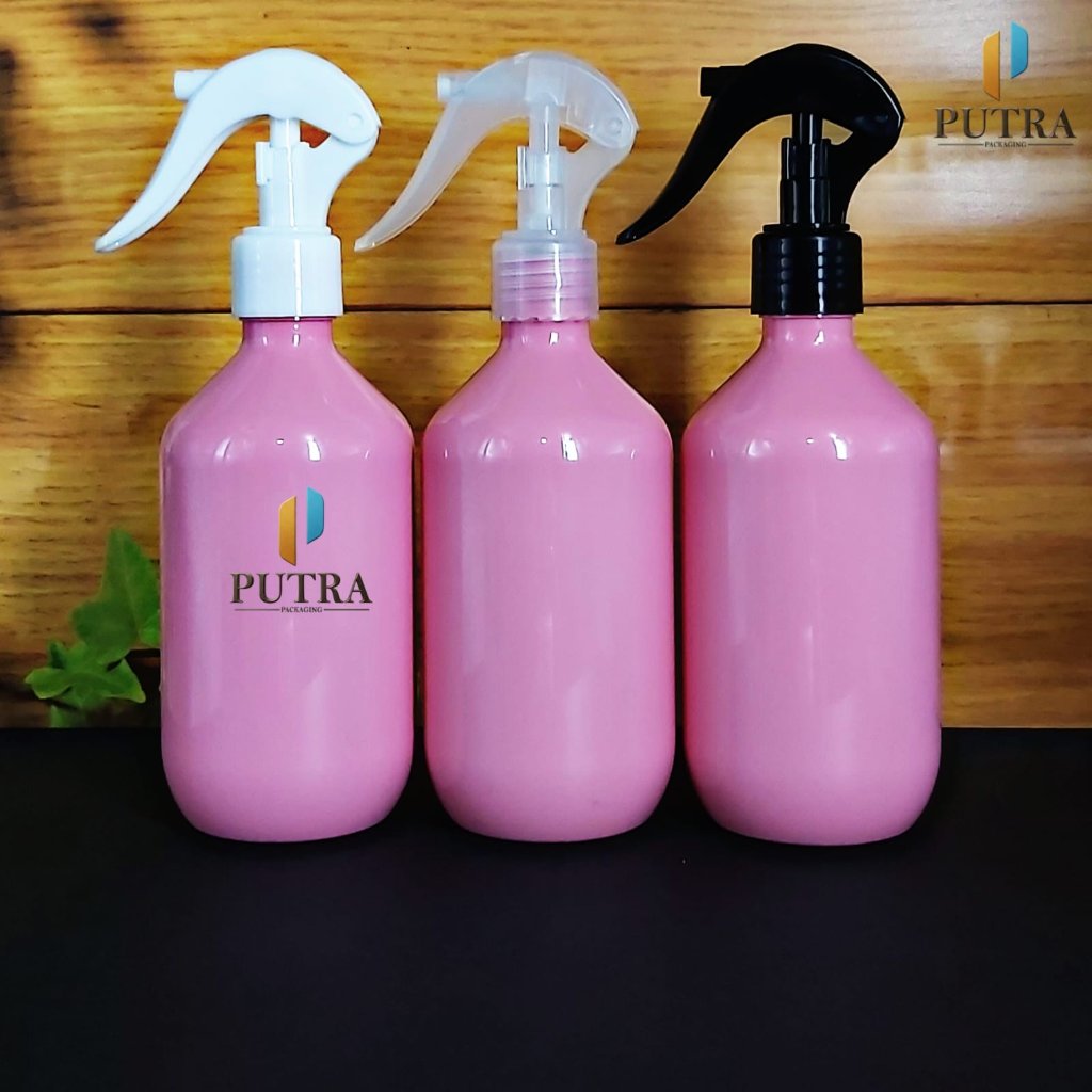 คอขวด TRIGGER 300ML 24 ขวดพลาสติก PET สีชมพู 300ML