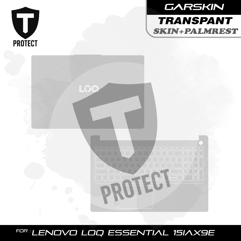 แล็ปท็อปโปร่งใส Garskin Cover / Glitter Palmrest Cover Lenovo LOQ Essential 15 Gen 9 15IAX9E