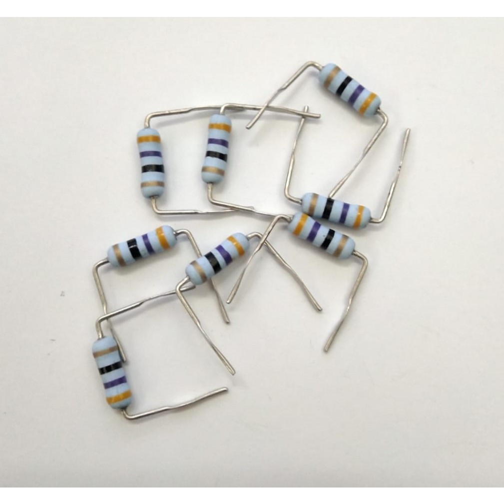 UNGU Resistor 1W 47 Ohm 47Ohm - เหลือง ม่วง ดํา น้ําตาล - ราคาต่อ 5 ชิ้น