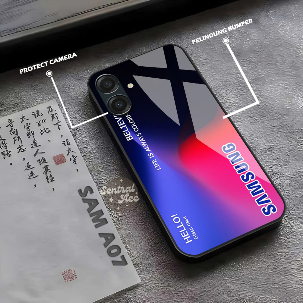 HP Samsung A07 แก้วเคสโทรศัพท์สําหรับ Samsung A07 เคสโทรศัพท์สําหรับ Samsung A07 Softcase โทรศัพท์สํ