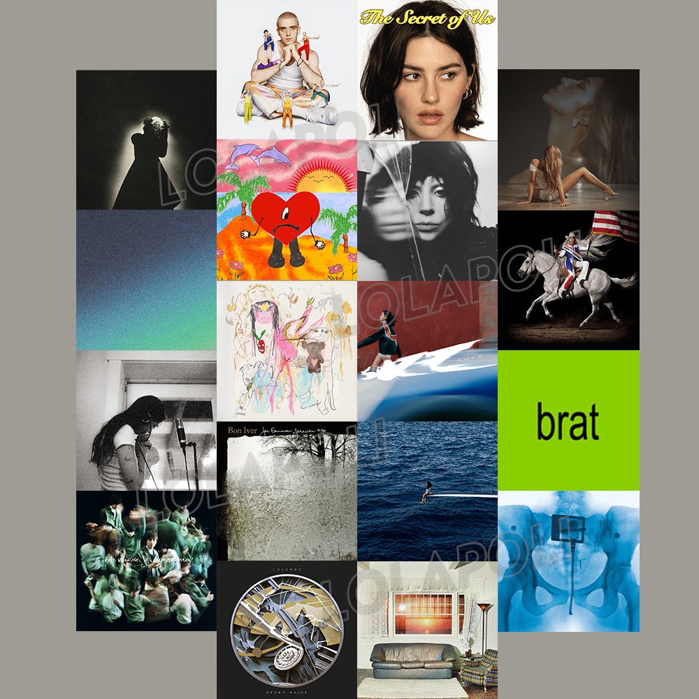 โปสเตอร์ปกอัลบั้มสุนทรียศาสตร์ 18 ชิ้น