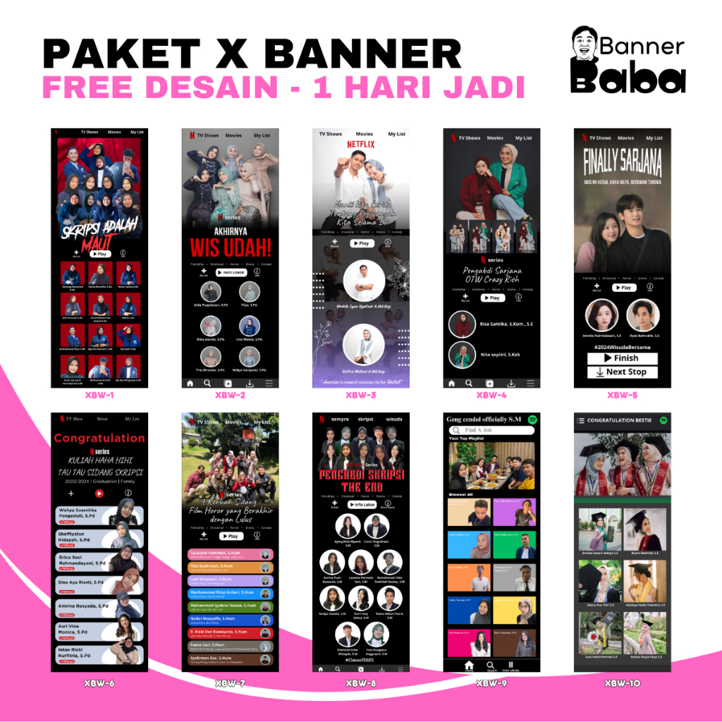 ส่วนหนึ่ง 1 - X BANNER GRADUATION COURT ฟรีสนับสนุนเสาออกแบบฟรี