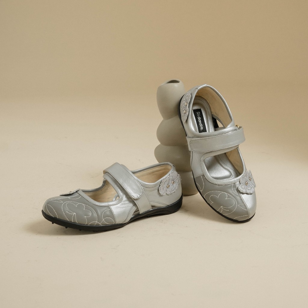 Dianable - Gaia Silver Sneakers Ballerina รองเท้าผู้หญิง