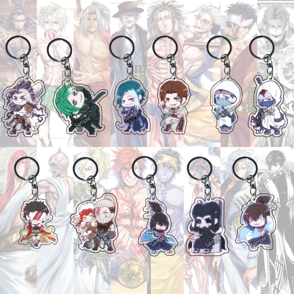 GANTUNGAN Shumatsu อะนิเมะพวงกุญแจไม่มี Valkyrie บันทึกของ Ragnarok ส่วน 04-Leonidas 01-Loki 01-Odin 01-Soji Okita 01-Susanoo no Mikoto 01-พวงกุญแจอะนิเมะ Shiha 02-Niko สายคล้องมือถือ - ค่ายยูรู