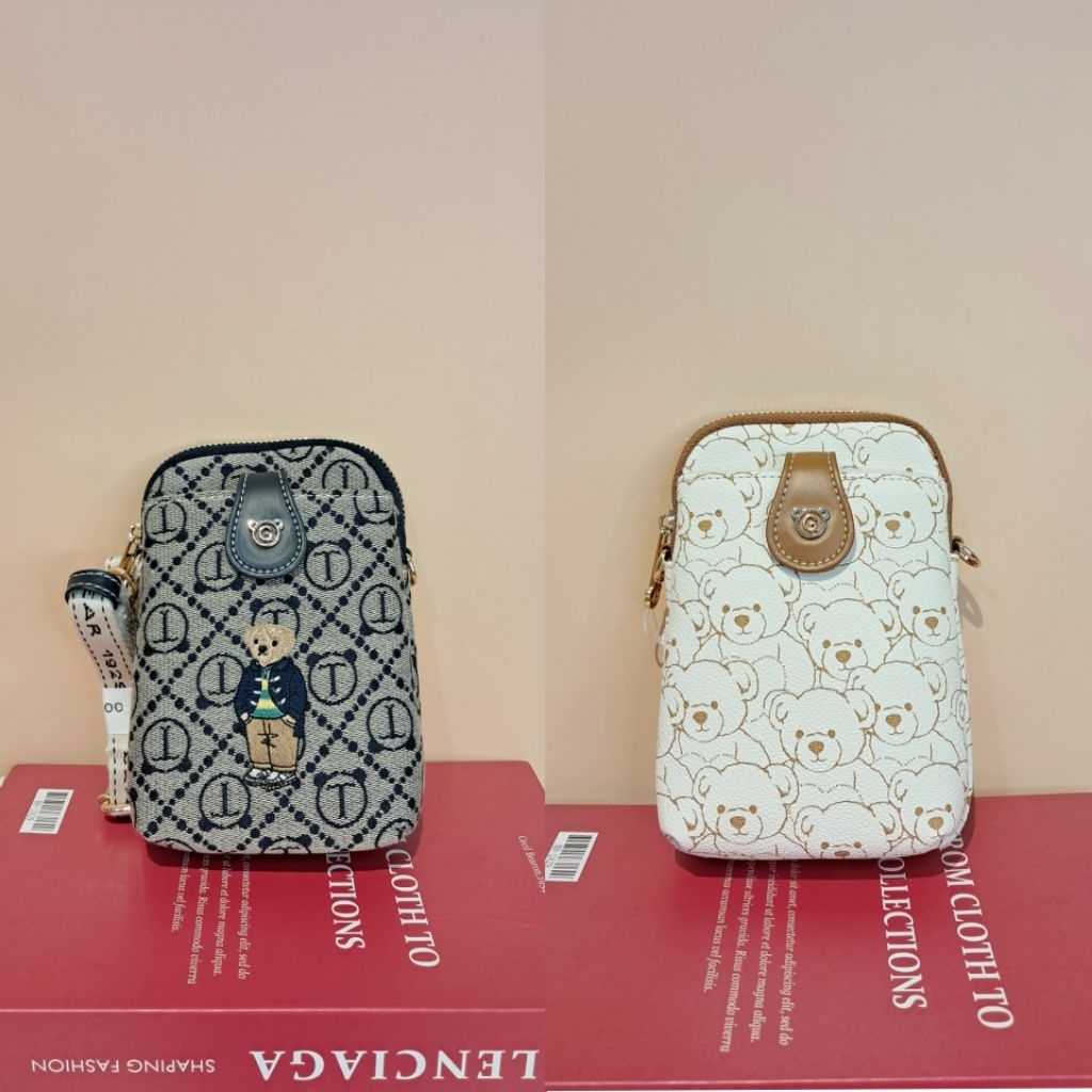 ต้นฉบับนําเข้ากระเป๋าโทรศัพท์ผู้หญิง TTWN BEAR GUOBEAR - GO2011 - GO2028 - PHONE BAG - TTWN BEAR SLI