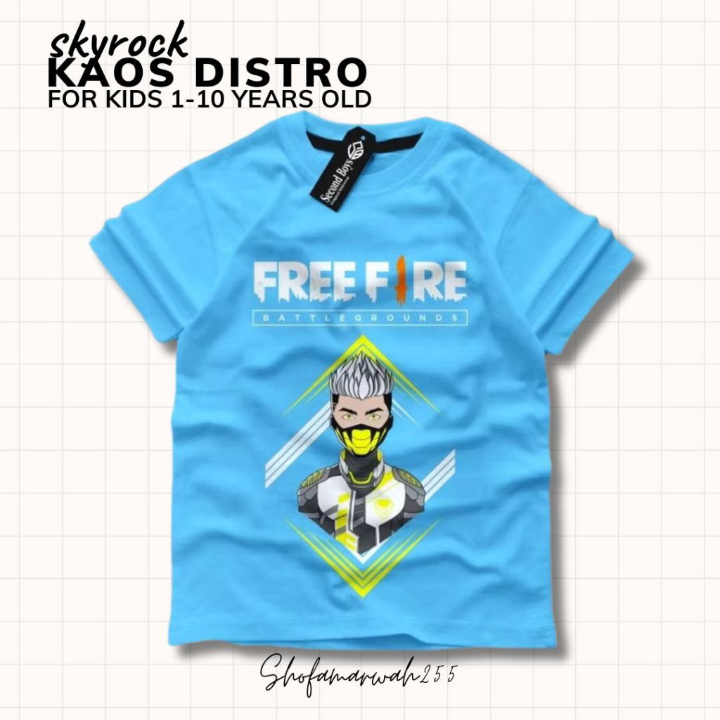 ใหม่ล่าสุด FREEFIRE KIDS เสื้อยืด s