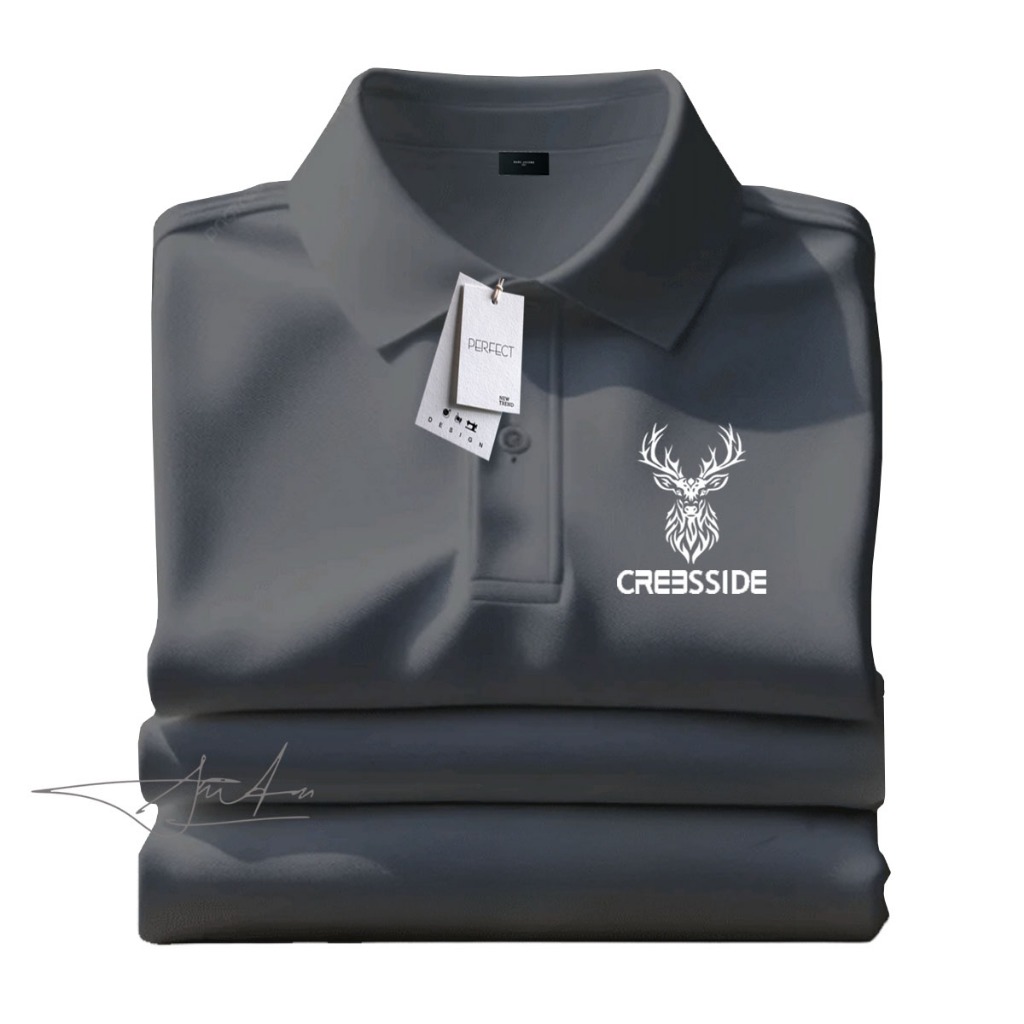 Cr3ssid3 เสื้อโปโลแขนแหลมสีขาวผู้ใหญ่เสื้อคอปกเสื้อเครื่องแบบเสื้อโปโลผู้ชาย Unisex