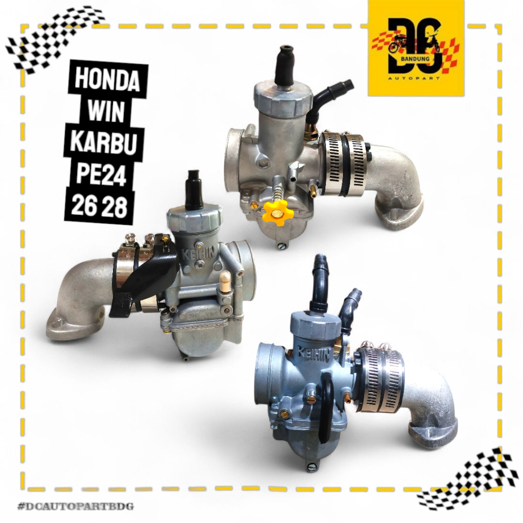 แพ็คเกจ HONDA WIN TAKE MANIFOLD และ PE24 PE26 PE28 คาร์บอน