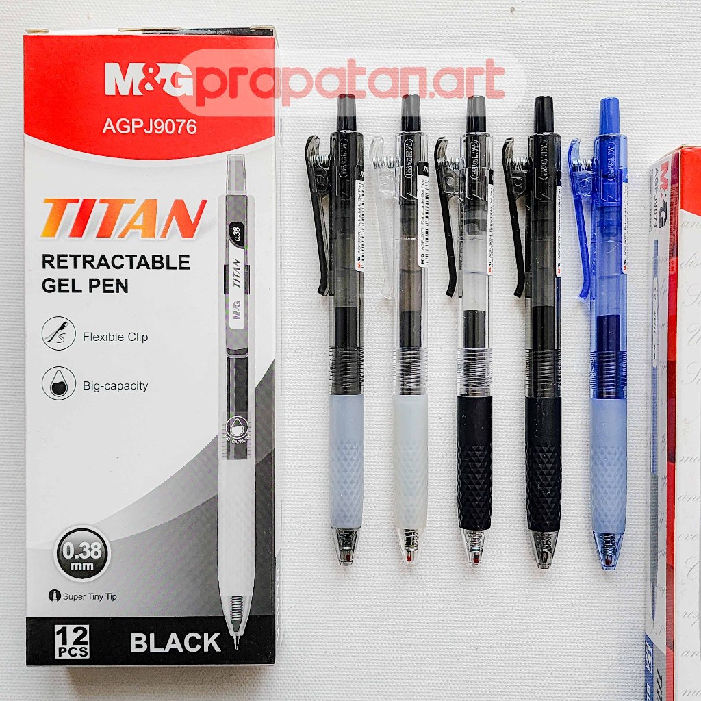 M&G ปากกาเจลแบบยืดหดได้ TITAN 0.38 มม.-1.0 มม | ปากกาเจล | ปากกา ปากกา