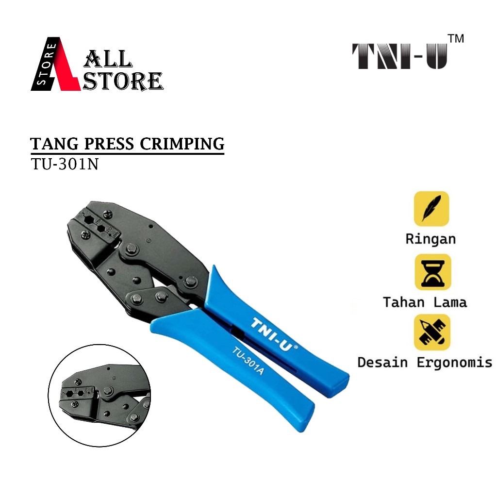 TNI-U TU-301N CRIMPING เครื่องมือคีมสําหรับฉนวน Terminals Isolated Terminal กด CRIMPING คีม TNI-U TU