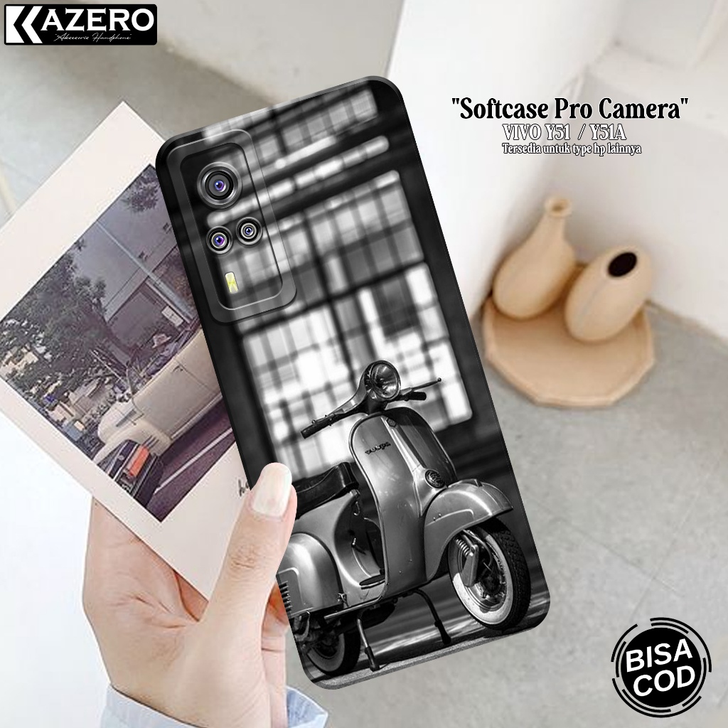 Softcase Hp VIVO Y51 / Y51A เคสแฟชั่นล่าสุด เคส Vespa VIVO Y51 / Y51A ซิลิโคน Pro เคสกล้อง VIVO Y51 