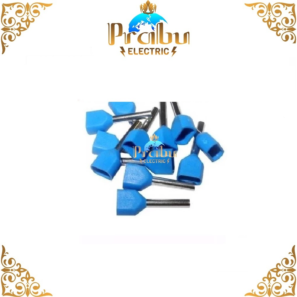 สาย TWIN FERRULES SKUN 0.75 มม. TE 7508 / สาย TWIN FERULES SCUN TE7508 สีฟ้า