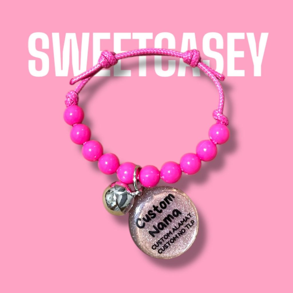 PEARL CAT NECKLACE/CUSTOM NAME CAT NECKLACE/ฟรี NAME CAT NECKLACE