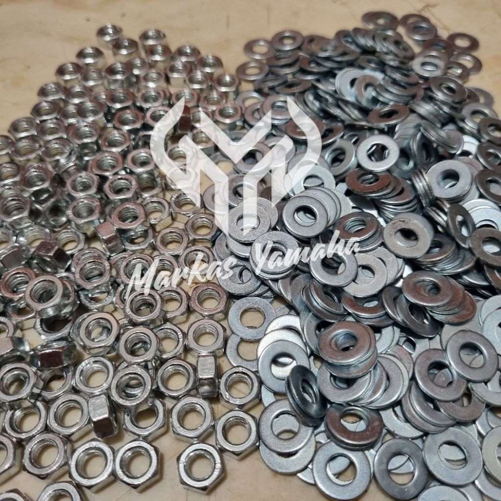 แหวน m6 m8 Nut M6 M8 เนื้อหา (10 ชิ้น) แหวนด้าย m6 m8 ด้าย 10 bolt 10 bolt 12 bolt 14 nut bolt 10