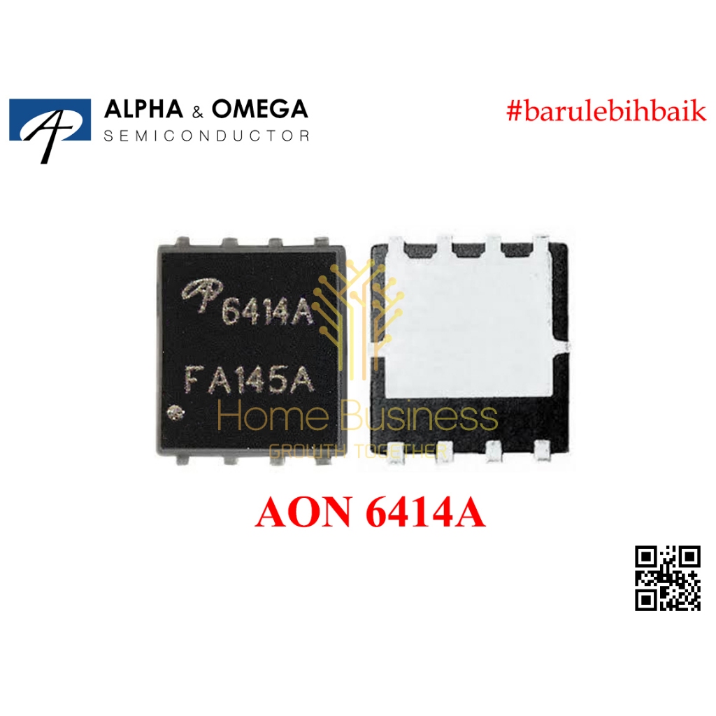Mosfet AON6414A AO6414A AO6414 A AO 6414A AO 6414 A A ATO6414 AN Channel N-Ch Nch 30V 30A