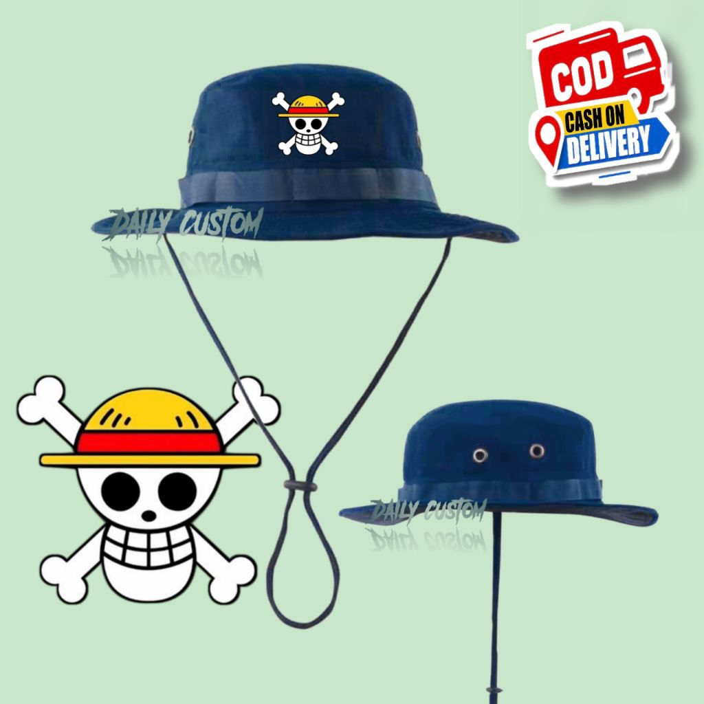 One Piece Jungle Hat Mountain Adventure Outdoor Climber Casual Safari หมวก Unisex