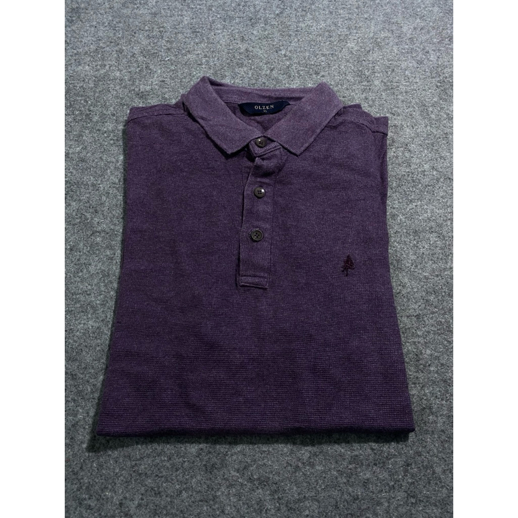 เสื้อโปโลสีม่วง UNGU OLZEN SIZE S