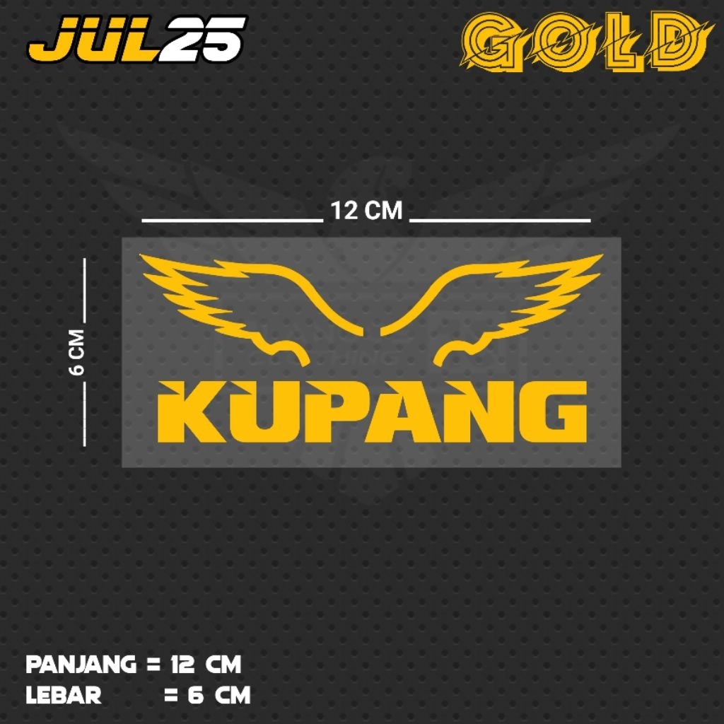 สติ๊กเกอร์ตัดด้วย KUPANG / JUL25 NTT WRITING