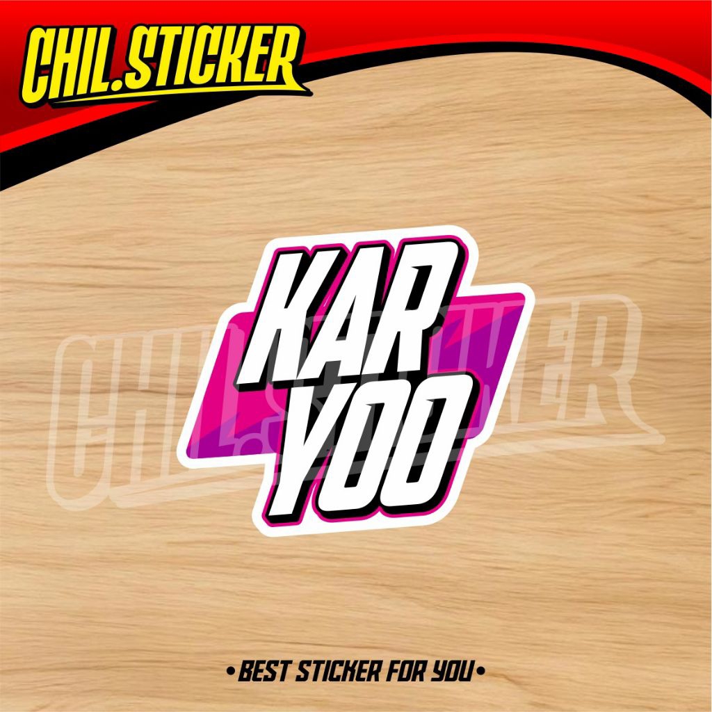 KAR YOO STICKERS KarYoo สติ๊กเกอร์ Kar Yoo สติ๊กเกอร์ติดมอเตอร์ไซค์