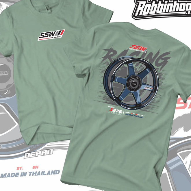 เสื้อยืด SSW RACING FITMENT RIM, MEATY FITMENT RACING RIM